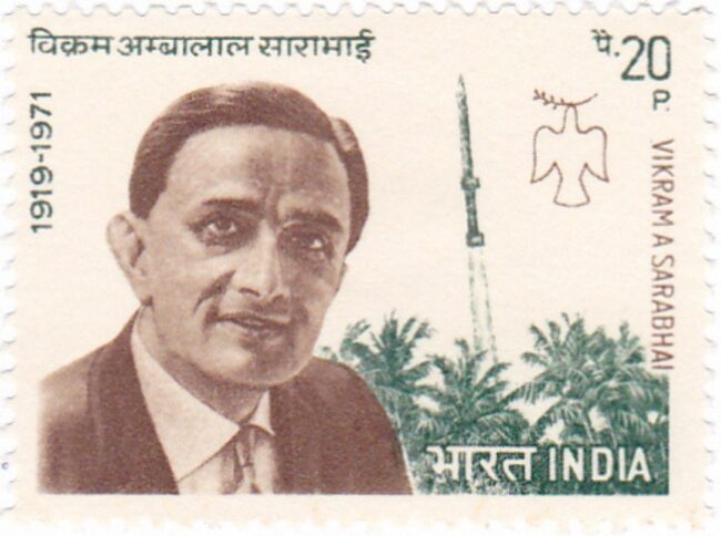 Postal Ticket On Vikram Sarabhai