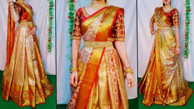 saree garba look